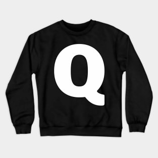 Capital Letter Q Letters Alphabet Crewneck Sweatshirt